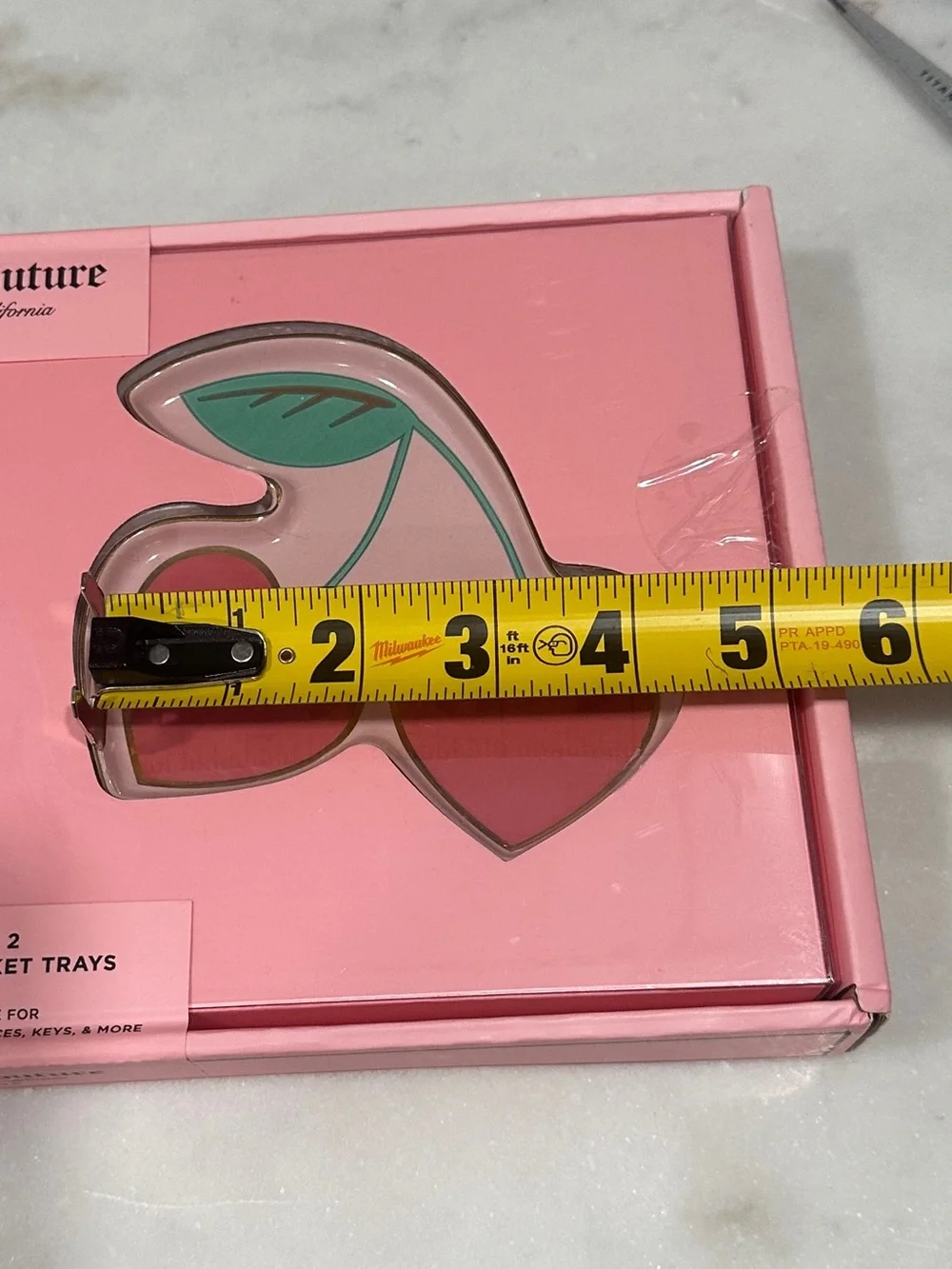 JUICY COUTURE CERAMIC TRINKET TRAYS 2 Piece set NIB SEALED
